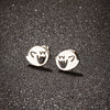 Cute Halloween Cartoon Ghost Earrings Stud For Women Stainless Steel Ear Piercing Black Earrings Minimalist - Image 1