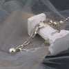 Silver Necklace Bead Pendant Punk Hip Hop Vintage Link Chains For Women Jewelry Gift - Image 4