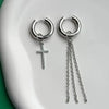 Punk Long Heart Star Pendant Earrings For Women Simple Geometric Circular Ear Buckle Jewelry Gift - Image 14