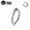 Titanium Hinged Segment Ring Cartilage Hoops Double Row Helix Piercing Jewellery Conch Ring Septum Ring Tragus Daith Earring - Image 7