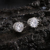 Sugar Cube Geometric Stud Earrings For Women Full Inlay Zircon Piercing Earring Engagement Wedding Jewelry - Image 16