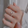 Ventfille Silver Opal Ring Female Index Finger Opening Adjustable Tail Ring Simple Jewelry Gift - Image 19
