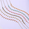Gold Plated Brass Star CZ Necklace Enamel Drop Glaze Colorful Choker Adjustable Stackable Women's Jewelry Gift - Image 2