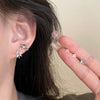 Y2K Style Hollow Pentagonal Stud Earrings for Women Personalize Star Asterism Round Ear Buckle Metal Accessories Jewelry - Image 4