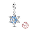 Silver Charms Beads Winter Snowflake Snowman Igloo Penguin Pendant Fit Bracelet Charms Women Jewelry Gift - Image 9