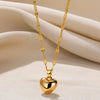 Pendant Necklace with Textured Chain and Multiple Charm Designs - Image 11