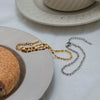 Minimalist Gold Color Plated Stainless Steel Elliptical Bead Chain Chain Bracelet Stackable Bracelet Women's Acc - Image 5