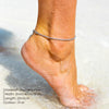 Silver Color Rope Chain Link Anklets for Women, Stainless Steel Foot Accessory, Summer Beach Barefoot Sandals Bracelet - Image 2