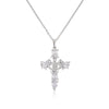 Hecheng, Crystal Shiny Zirconia Cubic Zircon Necklace Pendant Cross Jesus Christ Gold Colour Jewelry Gift for Women - Image 11