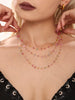 Colorful Crystal Pendant Necklace Bracelet Set 2pcs Women Stainless Steel Gold Plated Chain Bohemian Jewelry Accessories - Image 3