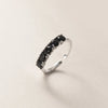 Silver Black White Zircon Adjustable Rings For Women Wedding Jewelry Accessories Envío Gratis Jewellery - Image 1
