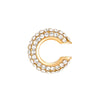 C Shaped Crystal Ear Cuff in Gold Tone and Silver Tone - Image 8