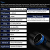 Inlay Blue or Black Carbon Fiber for Men Women 7mm Ceramic Finger Ring,Gen2 Rewritable 13.56mHz Uid 1K Smart Jewerly Ring - Image 2