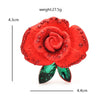 Charming Flower Brooches Pins Women Unisex 2-color Enamel Rhinestone Plants Party Office Brooch Jewelry Gifts - Image 3