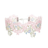 Pink Butterfly Flowers Leaf Lace Choker Necklace for Women Sexy Clavicle Jewelry Accessory Gift for Ladies - Image 9