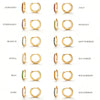 Stainless Steel Birthstone Earrings Minimalist Huggie Hoop Earrings For Women Unisex earrings for women jewelry - Image 2