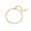 Elegant Style Stainless Steel Freshwater Pearl Bracelets Gold Plated Party Wedding Women Hand Jewelry - Image 14