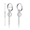 1Pair Punk Lock Lightning Chain Feather Leaf Stainless Steel Male Woman's Piercing Hoop Earring for Man Jewelry Vintage - Image 32