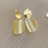 Geometric Resin Drop Earrings in Multiple Colors - Image 17