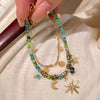 Zakol Vintage Stone Double Layered Beads Bracelets for Women Star Pendant Bracelets Y2K Charm Jewelry Gifts - Image 5