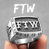 Ftw Middle Finger Men Rings Stainless Steel Punk Vintage Cool Stuff Jewelry Accessories For Women Gift - Image 9