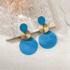 Stylish Dangle Earrings Trio Circle Design Daily Outfits Party Accessories Stuff Red Orange Big Earrings - Image 16