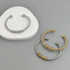 steel wire twistedGold-plated stainless steel women's bracelet, and rust-free, couple bracelet - Image 4