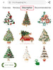 Christma’s Rhinestone Christmas Tree Brooch for Women Unisex Glass Plant Pins Event Party Decoration Clothes Accessories - Image 2