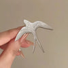 Stainless Steel Swallow Brooch Unisex Niche Literary Minimalist Pin Accessory Daily Wear Gifts - Image 4