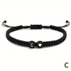 Handmade A-Z 26 Letter Heart Bracelet Woven Baided Rope Women Men Initials Name Adjustable Bangle Couple Lover Friends Jewelry - Image 20