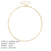 Box Chain Necklace Smooth Stainless Steel Choker Necklace Friendship 2MM Gold Color Women Gift Jewelry - Image 23
