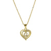 A-Z English Letter Initial Necklace Gold Plated Necklace Micro Setting Zircon Heart Necklace for Women - Image 15