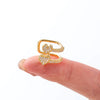 1PC Stainless Steel Pearl Earrings Fake Piercing Ear Clip Zircon Cuffs Rings For Women Fake Pierc Jewelry Goth - Image 2