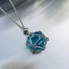 Metal Net Cage Crystal Necklace Stainless Steel Stone Holder Necklace Dice Crystal Pendant Necklace Jewelry for Women Men - Image 10