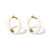 Colorful Enamel Stainless Steel Hoop Earrings for Women Geometric Round Circle Earrings Gold Color Jewelry - Image 14