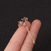 1 pcs Cute Zircon No Piercing Circle Ear Cartilage Cuff Earring Gold Color Copper Mix Cross Crown Shape Ear Hoop Jewelry - Image 4