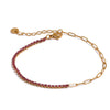 Chic Thin Stainless Steel Chain Colorful Cubic Zirconia Bracelet Bangle Gold Plated Jewelry Women - Image 11
