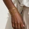 5Pcs Stackable Bracelets Women Stainless Steel Gold Plated Box/Paperclip/Beaded Link Chain Bracelet Jewelry - Image 2