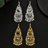 Chic Algerian Bridal Heavy Earring with Tassels Gold Plated Drop Earring for Women Moon Shape Dangle Earrings Marriage - Image 1