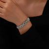 Multicolor Finish Stainless Steel Link Bracelet - Image 13