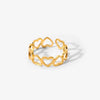Twisted Link Chain Open Rings Stainless Steel Jewelry Gold Plated Adjustable Finger Rings For Women Party Gift - Image 17