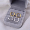Silver Hoops Earrings for Women Simple Irregular Versatile Round Circle Earrings Prevent Allergy Jewelry Party Gift - Image 5