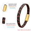 Simple Classic Stainless Steel Bracelet for Women Men Braided Leather Bangles Special Birthday Party Couple Jewelry Gift - Image 5