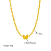 316L Stainless Steel Butterfly Moon Lock Blue Eyes Pendant Necklace For Women Multilayer Choker Chain Jewelry Gifts - Image 41