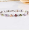 Gem Stone King Silver Oval and Round Sparkling Cubic Zirconia CZ Tennis Bracelet Jewelry Gift - Image 11