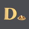 Copper material 18mm height A-Z 26 capital letter brooch men's suit coat collar needle accessories - Image 5