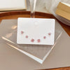 Pink Heart and Bow Stud Earrings Set with Pearl-Style Details - Image 59