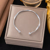Stainless Steel Glossy Teardrop Cuff Bangle Set For Women Exaggerated Geometric Chunky Metal Bracelets Punk Rock Jewelry - Image 7