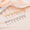Simple Elegant Stainless Steel Earrings Imitation Pearl Hoop Earrings Charm Women's Party Jewelry - Image 2