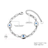 Stainless Steel Chain Link Blue Eyes Bracelets for Women Pvd Plated Jewelry Unisex - Image 3